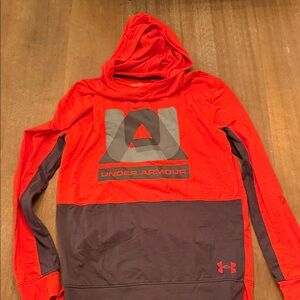 Under Armour Kids Red and Black Long Sleeve Hoodie